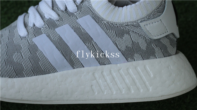 Adidas NMD R2 Primeknit Grey Pink BY9520 Real Boost